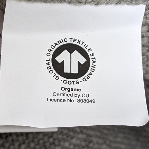 Crate&Barrel Lindstrom Pebble Grey Organic Cotton Window Curtain 52" x 96" - Picture 6 of 6